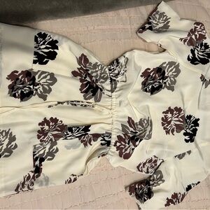Juicy Couture Cream Floral Mini Dress